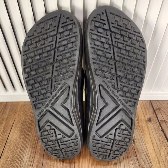 Telic Energy Flip Flops Mens Sz 10 L Black Slip On Comfort Gym Recovery Sandals - Picture 7 of 10